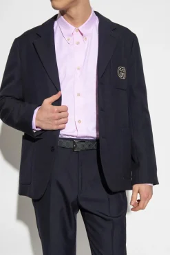 Gucci CZARNY Dwustronny pasek