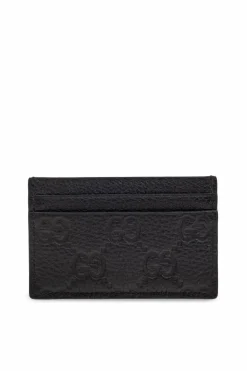 Gucci CZARNY Etui na karty z monogramem