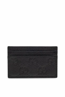 Gucci CZARNY Etui na karty z monogramem