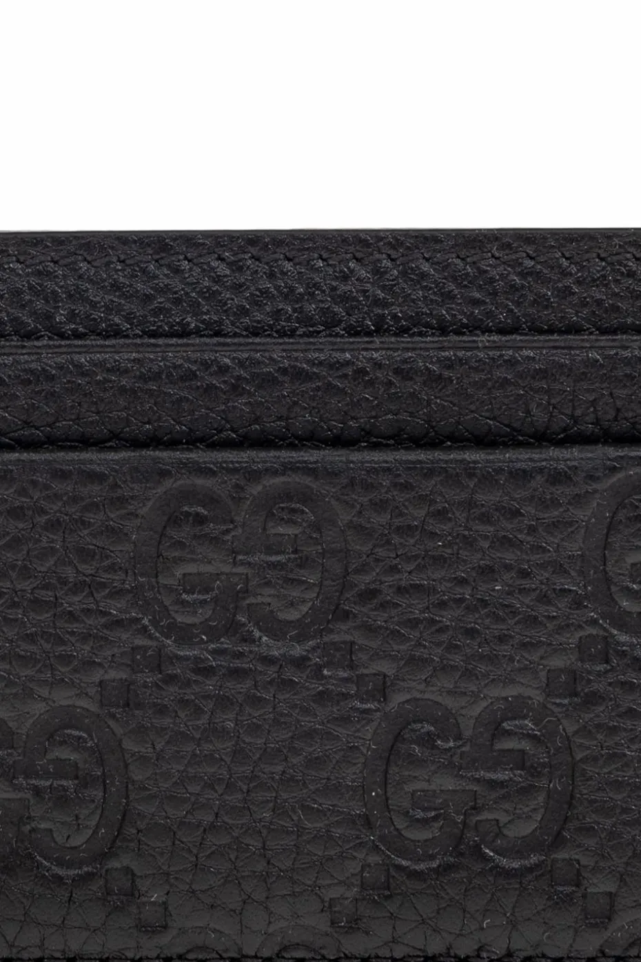 Gucci CZARNY Etui na karty z monogramem