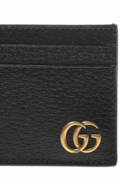 Gucci CZARNY Etui na karty z logo
