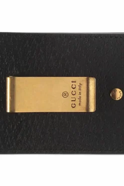 Gucci CZARNY Etui na karty z logo