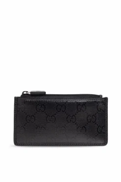 Gucci CZARNY Etui na karty z monogramem