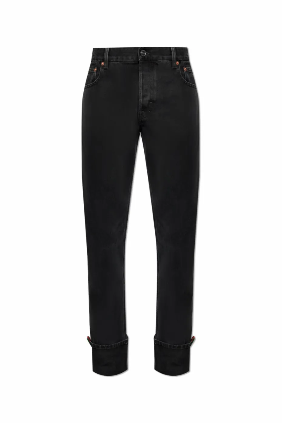 Gucci CZARNY Jeansy z logo