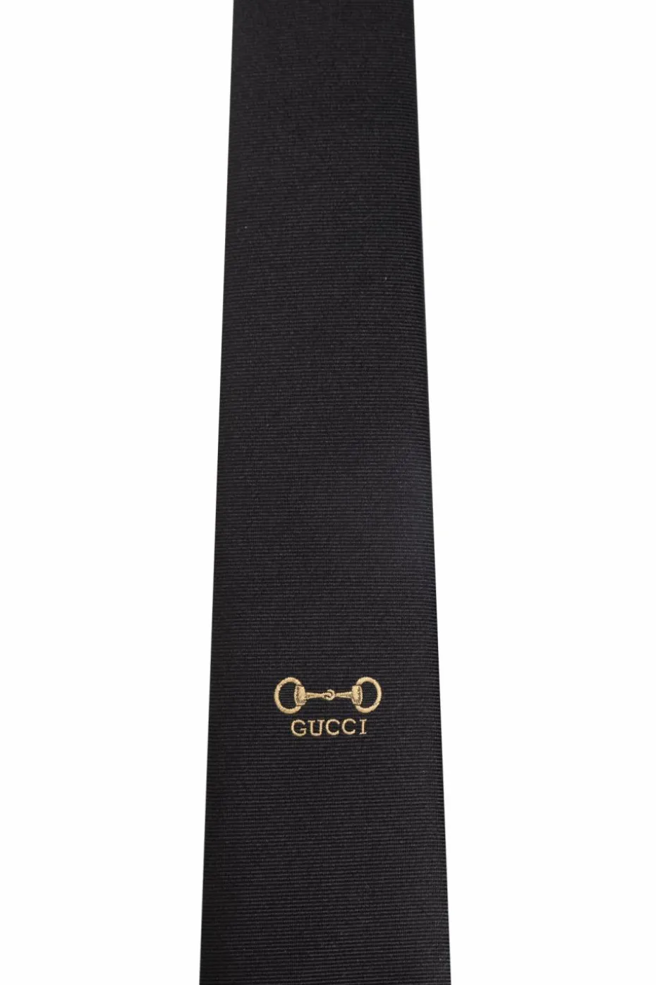 Gucci CZARNY Jedwabny krawat