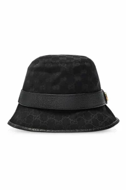 Gucci CZARNY Kapelusz z logo