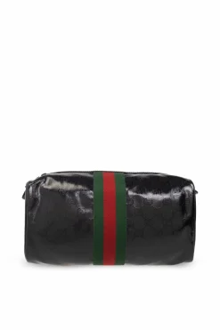 Gucci CZARNY Kosmetyczka z paskiem ‘Web’