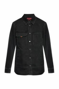 Gucci CZARNY Koszula jeansowa