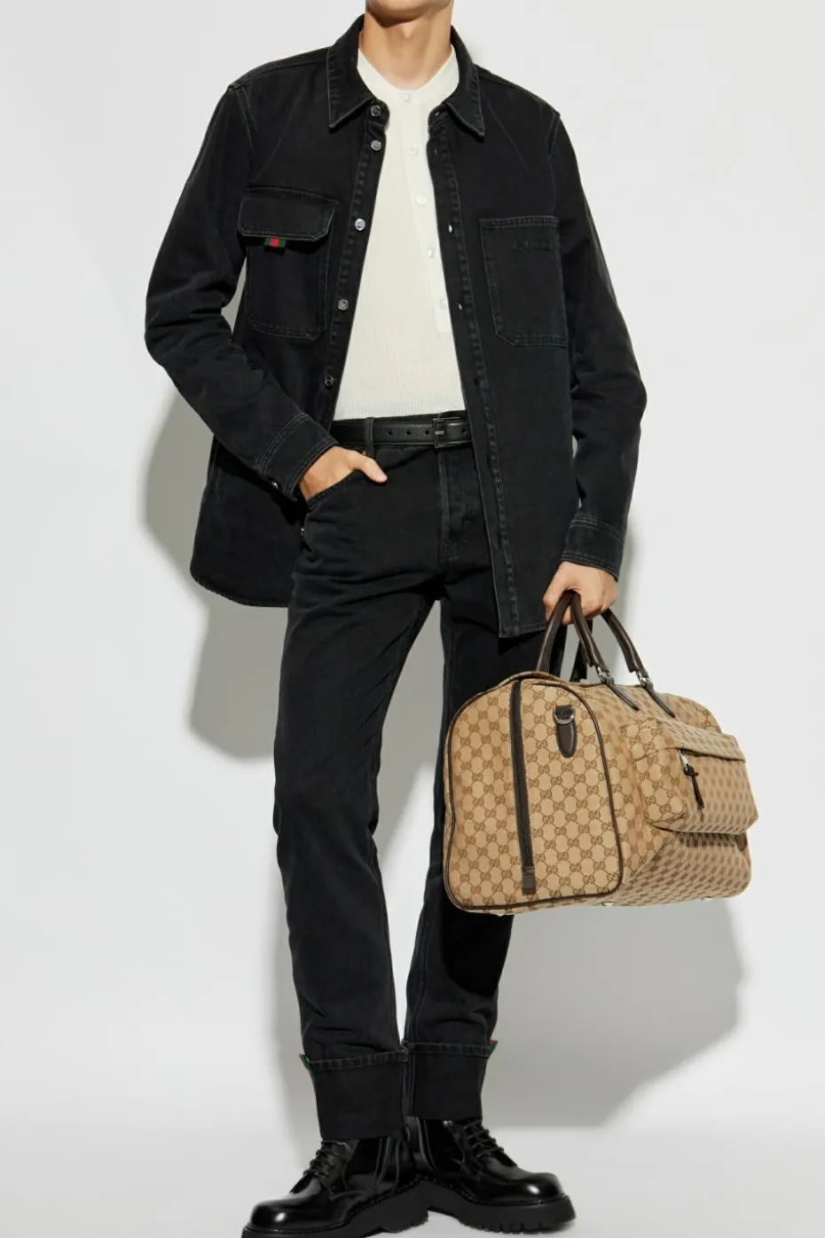 Gucci CZARNY Koszula jeansowa