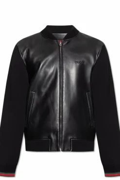 Gucci CZARNY Kurka z wyszytym logo