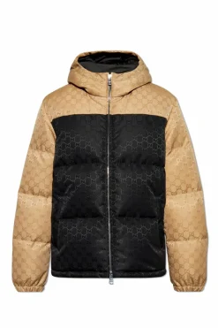 Gucci CZARNY Kurtka puchowa z monogramem