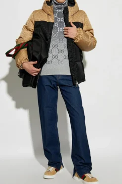 Gucci CZARNY Kurtka puchowa z monogramem