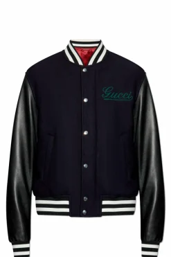 Gucci CZARNY Kurtka z logo