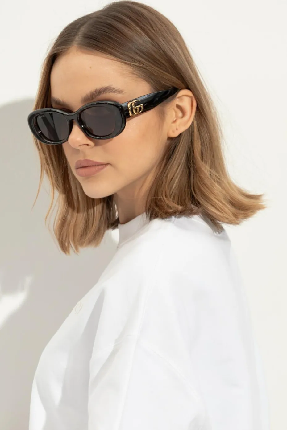 Gucci CZARNY Okulary przeciwsłoneczne