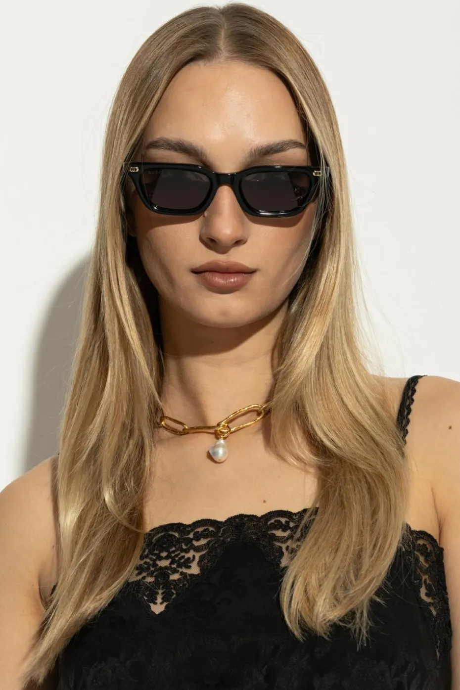 Gucci CZARNY Okulary przeciwsłoneczne