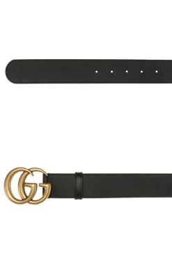 Gucci CZARNY Pasek z dekoracyjną klamrą