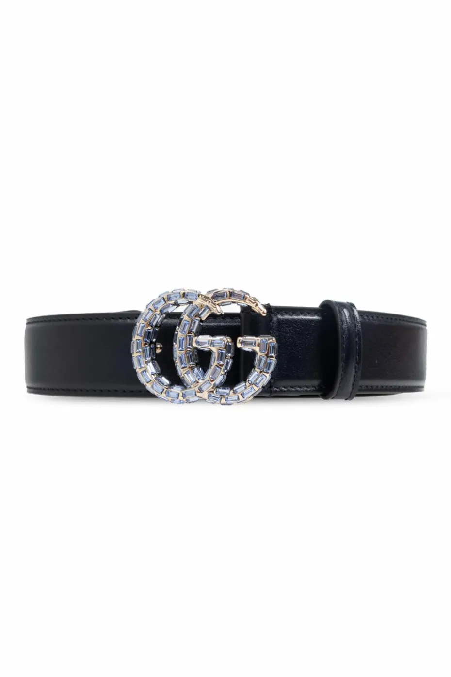 Gucci CZARNY Pasek z logo