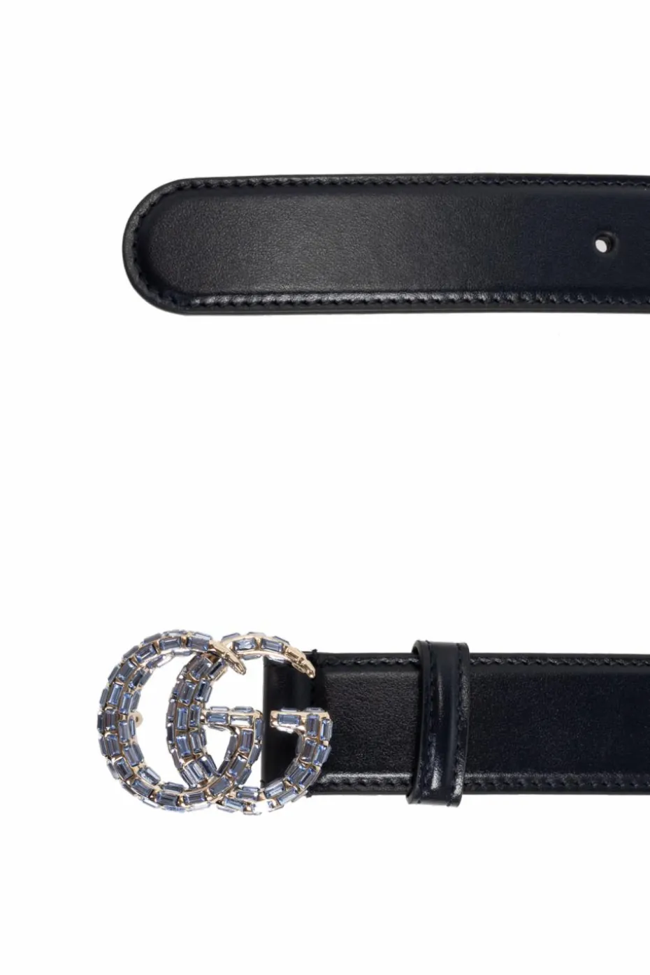 Gucci CZARNY Pasek z logo