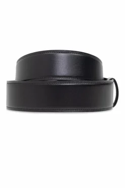 Gucci CZARNY Pasek z logo