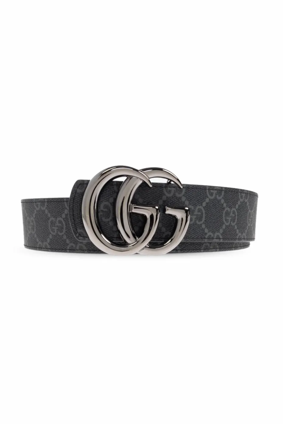 Gucci CZARNY Pasek ze wzorem `GG`