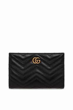 Gucci CZARNY Pikowany portfel