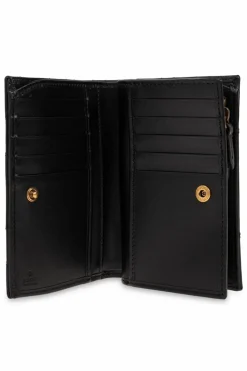 Gucci CZARNY Pikowany portfel