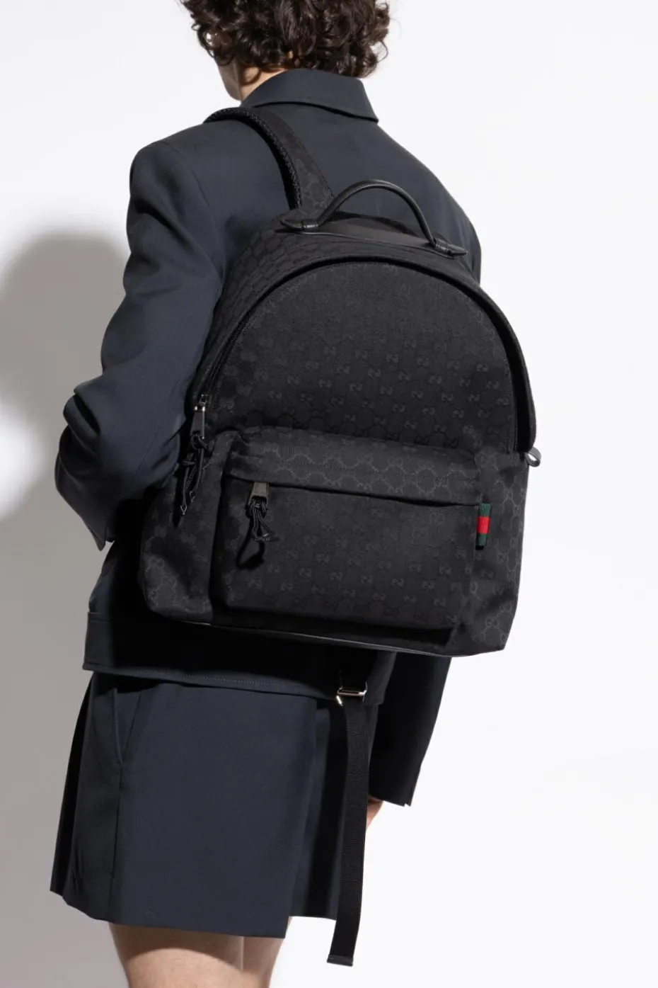 Gucci CZARNY Plecak `GG Medium`