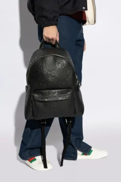 Gucci CZARNY Plecak `Jumbo Medium`