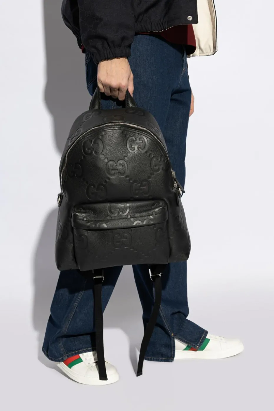 Gucci CZARNY Plecak `Jumbo Medium`