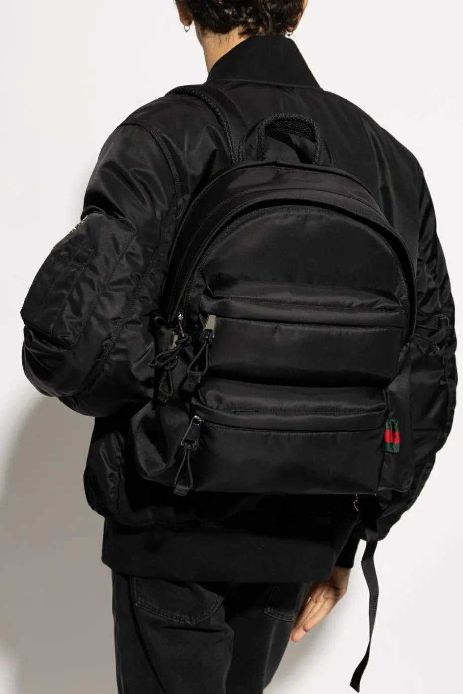 Gucci CZARNY Plecak z logo