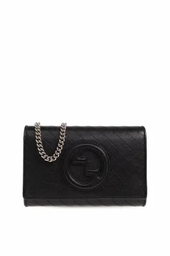 Gucci CZARNY Portfel na łańcuchu ‘Blondie’