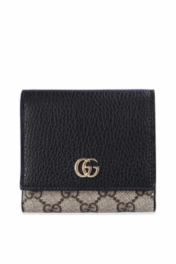 Gucci CZARNY Portfel z logo