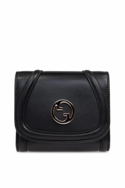 Gucci CZARNY Portfel z logo