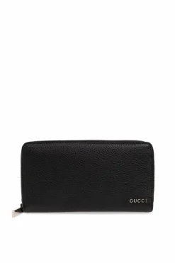 Gucci CZARNY Portfel z monogramem