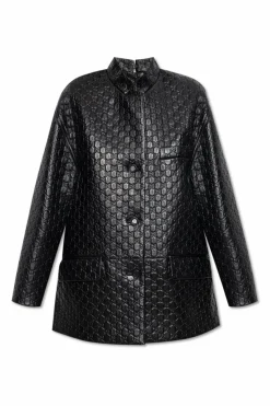 Gucci CZARNY Skórzana kurtka