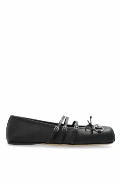 Gucci CZARNY Skórzane baleriny