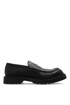 Gucci CZARNY Skórzane buty