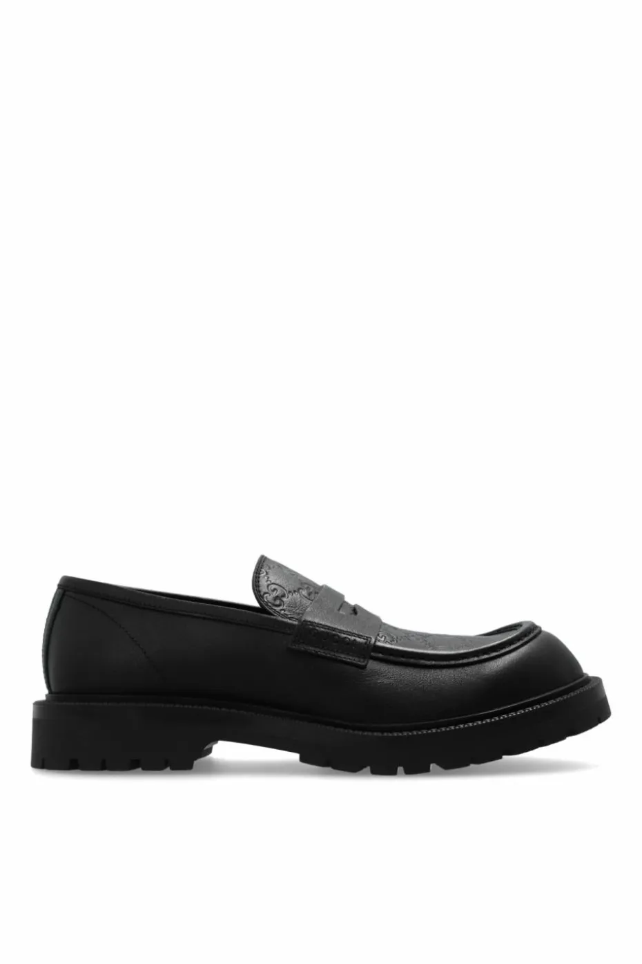 Gucci CZARNY Skórzane buty