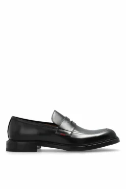 Gucci CZARNY Skórzane buty