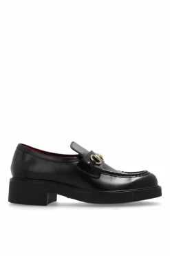 Gucci CZARNY Skórzane buty