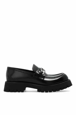 Gucci CZARNY Skórzane buty