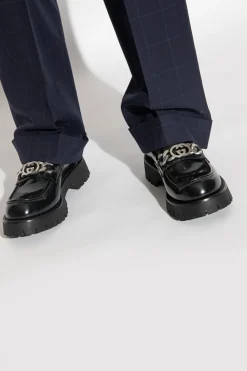 Gucci CZARNY Skórzane buty