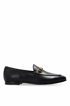 Gucci CZARNY SKÓRZANE BUTY TYPU 'LOAFERS'