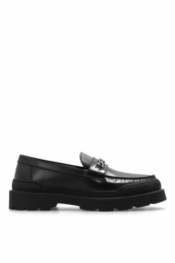Gucci CZARNY Skórzane buty typu ‘loafers’