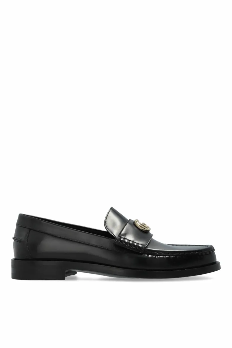 Gucci CZARNY Skórzane buty typu ‘loafers’