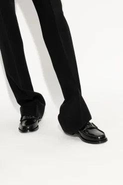 Gucci CZARNY Skórzane buty typu ‘loafers’