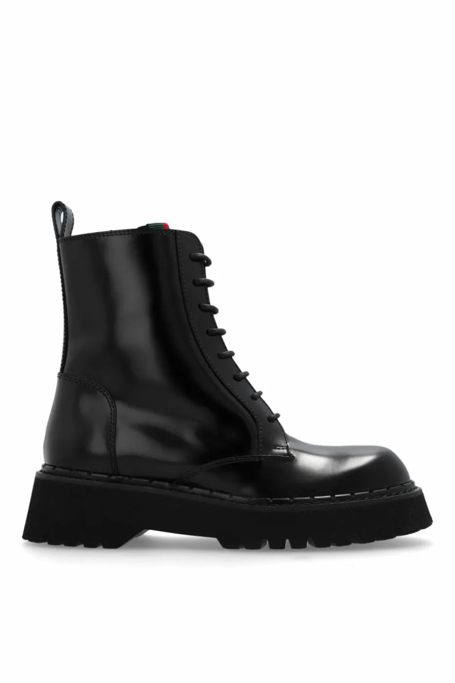 Gucci CZARNY Skórzane buty
