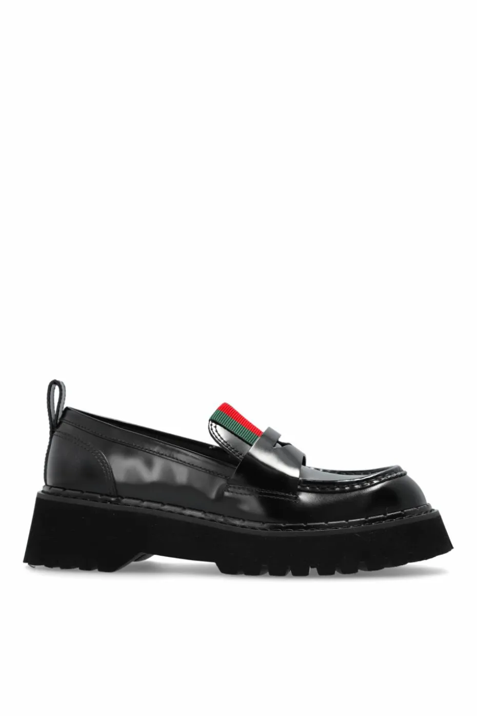 Gucci CZARNY Skórzane buty