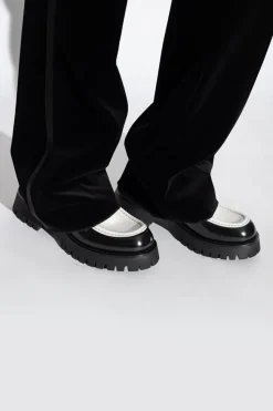 Gucci CZARNY Skórzane buty typu ‘loafers’