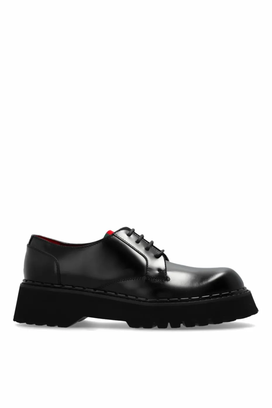 Gucci CZARNY Skórzane buty
